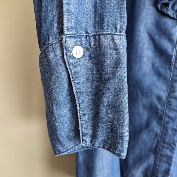 Chico's Ruffle Denim Tunic - Picture 10 of 11